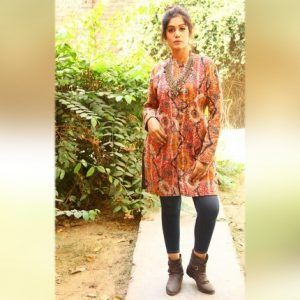 Kantha Jacket Floral Reversible Quilt Women Wear Coat