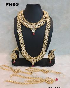kundan jewellery designer necklace bangle earing meenakari