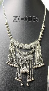 Silver Afghani necklace