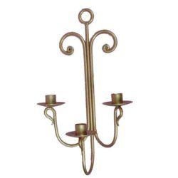 arm wrought iron candle holder
