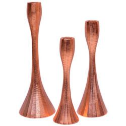 Rose Gold Copper Taper Candle Holder