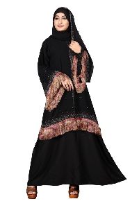 Black Color Plain Nida Abaya Burkha