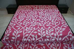 hand-crafted cut-work bed-sheet