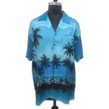 Blue Sunset Printed beach Shirts