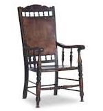 Antique Dark Brown Wooden Chair