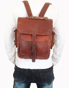 Men Leather Backpack