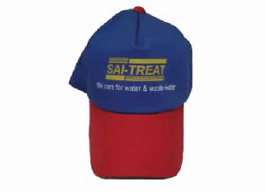 Royal Blue and Red Color Drill Cotton Cap