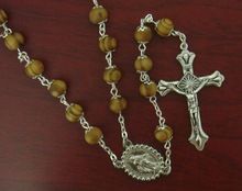 Rosary made of wooden beads rosary