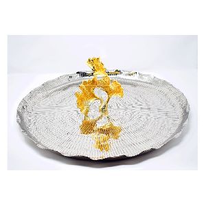 IRON ROUND DECORATIVE TRAY