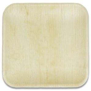 8 Inch Areca Palm Leaf Square Plate