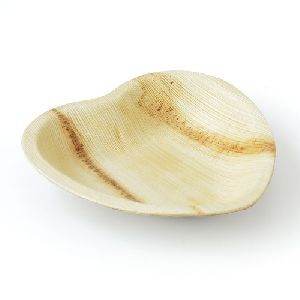 Heart Shaped Areca Palm Leaf Plate