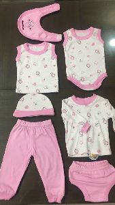 Pink And White Newborn Baby Gift Set