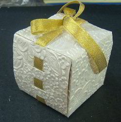 Metallic Embossed Handmade Paper Chocolate Boxes