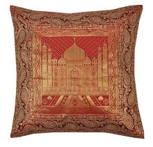 Indian Brocade Bohemian Ethnic Throw Taj Mahal Silk