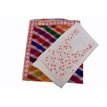 Multicolor Dupatta and Santoon Fabric