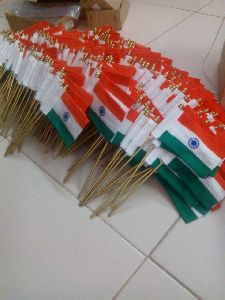Khadi Flag Fitted In Brass Rod