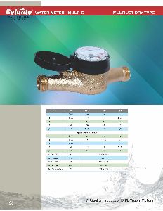 BELANTO Make domestic water meters Brass Body