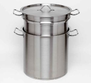 STAINLESS STEEL STOCK POT DOUBLE