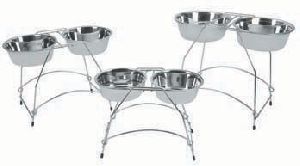 Stainless Steel Pet Bowl With Stand