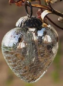 glass ornament heart