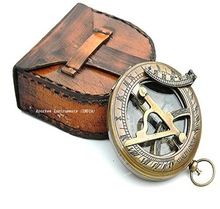 Nautical Collectibles Brass Sundial Compass