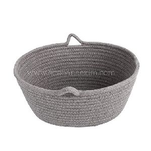 Custom Design Cotton Rope Striped Picnic Baskets