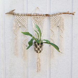 handmade macrame plant hanger