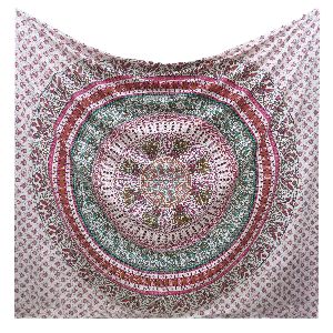 Queen Size Tapestries Indian Mandala Bed Sheets