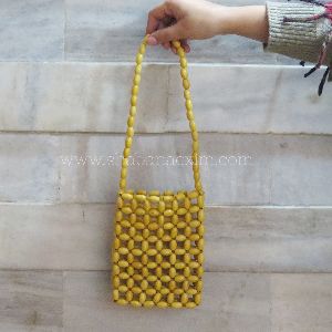 Bags & Purses Handbags Purse Inserts Vintage 60s mod multicolor plastic beaded purse 