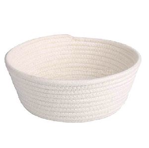 Small Cotton Rope Baskets Premium Woven Basket