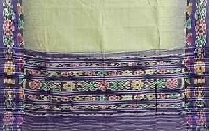 Sambalpuri Ikat Silk Sari Fabric