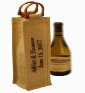 JUTE SINGLE BOTTLE BAG