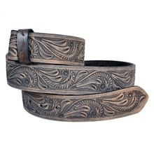 Tooling Gray men leather belt