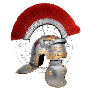 Roman Gallic Helmet with Red Crest