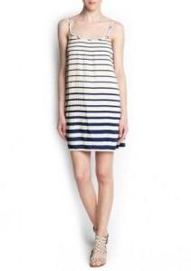 Striped Pleated Dress