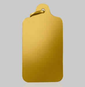 Rectangular Shape Gold Pendant