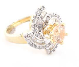 Glare Flare Gold Plated Ring