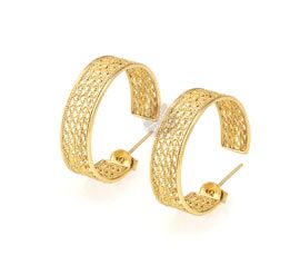 Thick Gold Plated Earring