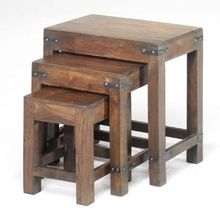 Antique wooden table set