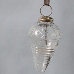 Christmas Tree Decorative Clear Glass Hanging Bauble