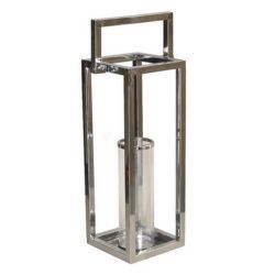 Large stainless steel and glass Candle Lantern