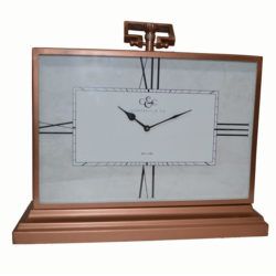 Rectangle Copper Mantle Clock