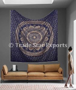 Indian Cotton Mandala Tapestry