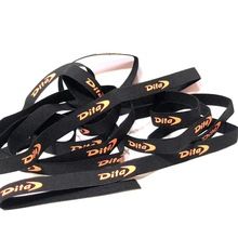 High quality 1cm wide customized logo Print elastic band for Bra strap Panties