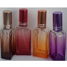 Glass Perfume Bottles w/ Color Fine Mist Sprayers
