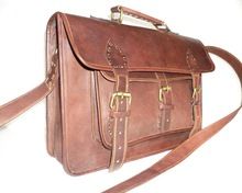 Vintage Leather Briefcase Bag