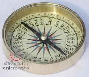 Brass Open Face Compass