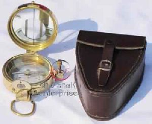Compass W Brown Leather Cover