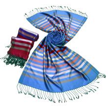 striped silk wool scarves