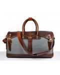LEATHER/CANVAS TRAVEL BAG